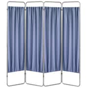OMNIMED 4 Section Economy Privacy Screen with Fabric Panels, Norway 153094-35
